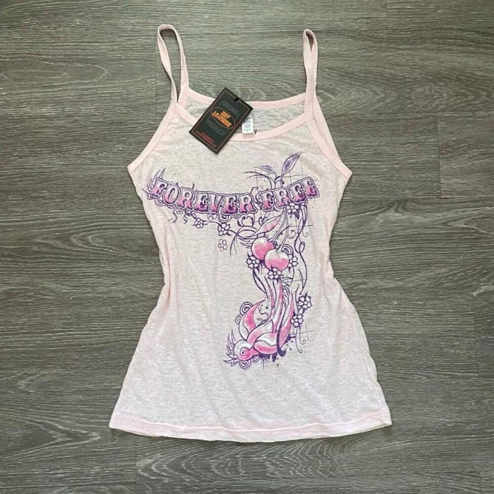 Deadstock hot leathers pink tank